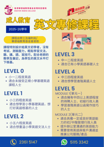 成人教育課程 (68) 成人教育課程 (68)